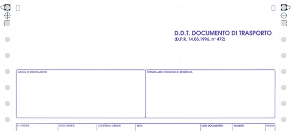 OCL Documento di trasporto in duplice copia 44809 8032611900105